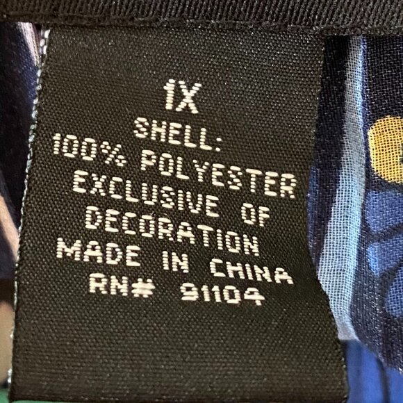 Separates by New York City Design Co., long bell sleeves Boho blouse, size 1X - Picture 9 of 10